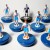 Subbuteo Andrew Table Soccer SSC Napoli 2016-17 away kit on Hasbro classic bases